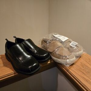 Black Dress Shoes & Tan Boat Shoes for boys